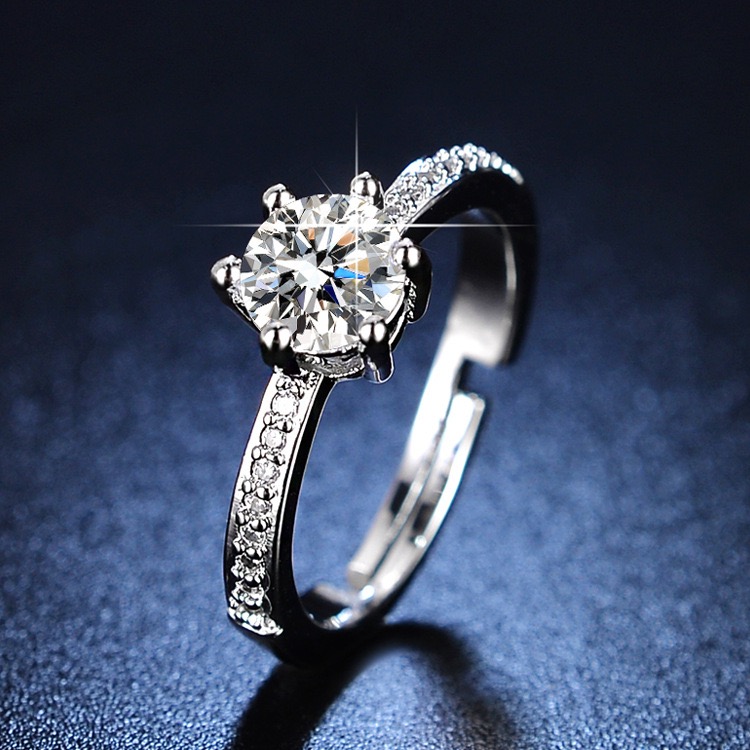ແຫວນເພັດຊົງ Radiance Pavé 1 ກະຣັດ