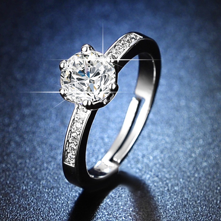 ແຫວນເພັດຊົງ Prestige Pavé 1 ກະຣັດ