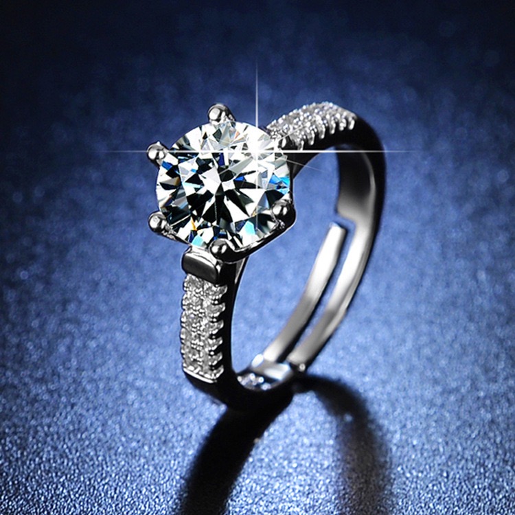 ແຫວນເພັດຊົງ Crown Solitaire 1 ກະຣັດ