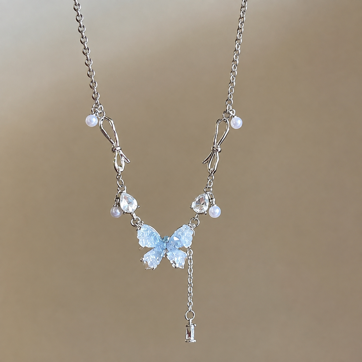 N-stl119-ສາຍຄໍ Aurora Butterfly Pearl