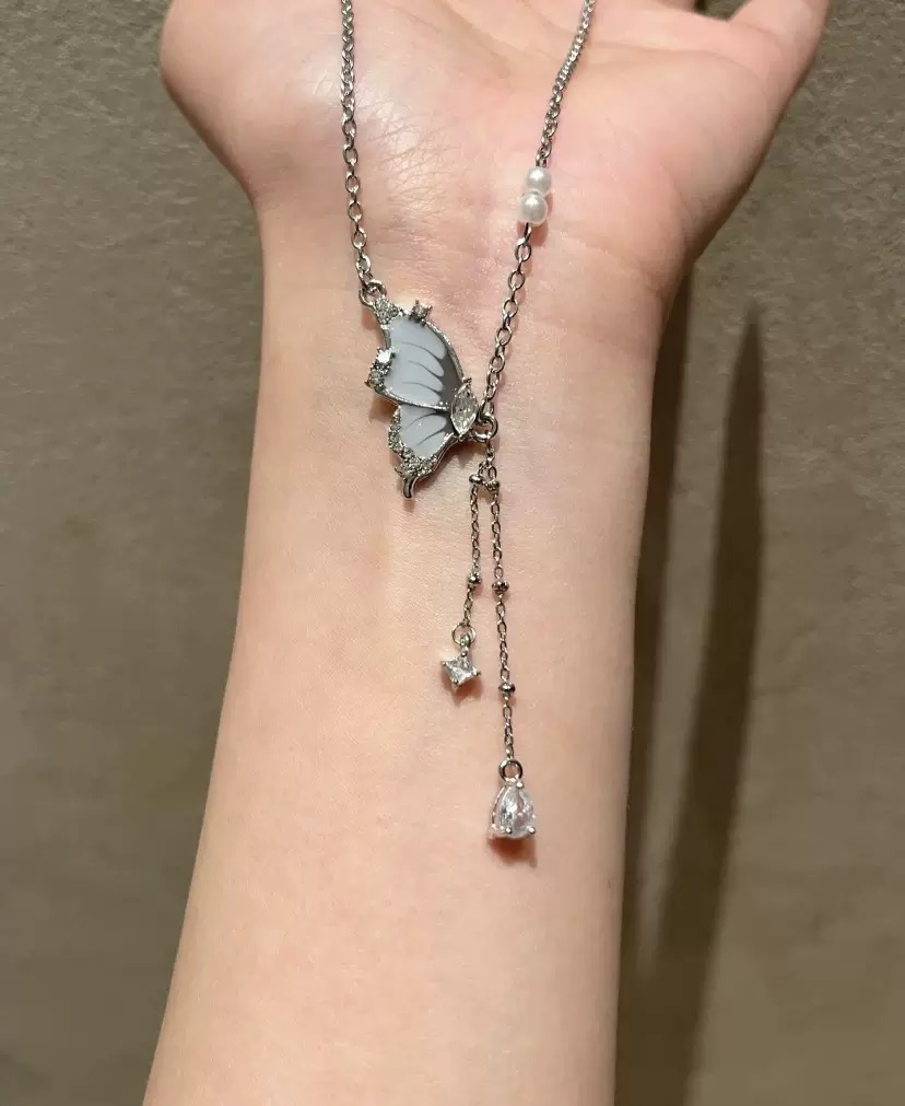 N-stl124-ສາຍຄໍ Moonlight Butterfly