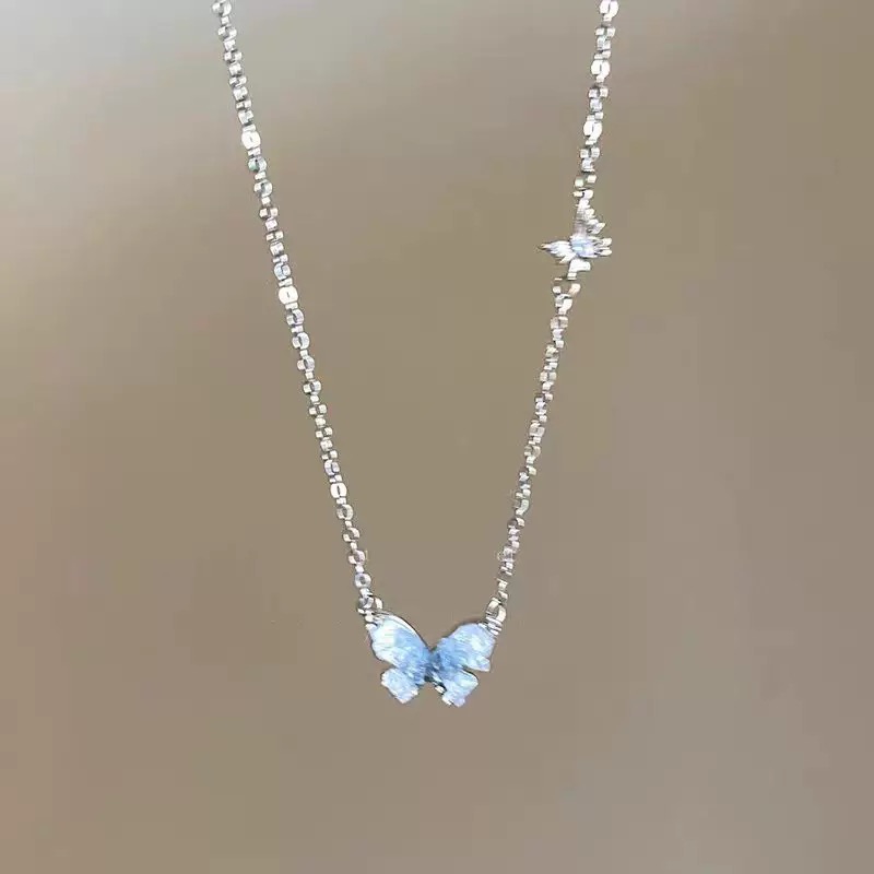 N-stl148-ສາຍຄໍ Crystal Butterfly Grace
