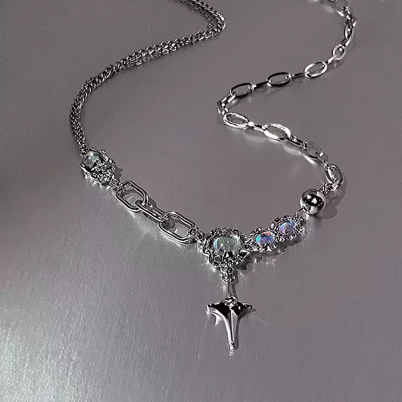N-stl116-ສາຍຄໍ Moonlight Star Drop