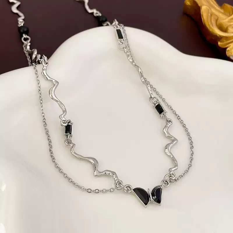 N-stl120-ສາຍຄໍ Midnight Butterfly Duo