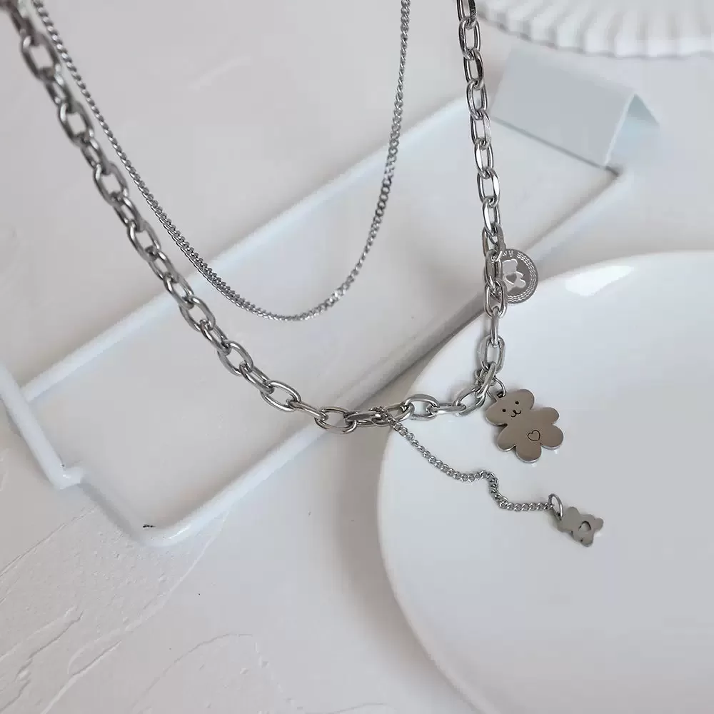N-stl121-ສາຍຄໍ Teddy Chain Layer